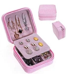 Color: Pink - Cool Jewels Palm Sized Compact Jewelry Box. Fixed Price $30.77.