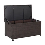 Outdoor Wicker Storage Box With Zippered LINER-50 Gallon Color: Brown Size:. Fixed Price $155.48.