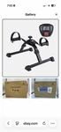 Vaunn Medical Under Desk Pedal Exerciser W/ Display M565N-ESBK-HCVM-M. Fixed Price $10.00.