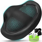 Twomaples New Noseless Bike Seat Cushion Super King Extra Large, Matte Black. Fixed Price $79.85.