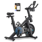 Merach Exercise Bike, Brake Pad Stationary With Exclusive App -blue. Fixed Price $458.97.