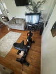 Nordictrack Commercial S22I Upright Exercise Bike Incline Touchscreen Dumbbells. Fixed Price $450.00.