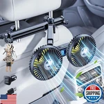 Xuenair Car Fan For Backseat Kids Baby Dog, Dual Head Battery Powered. Fixed Price $42.99.