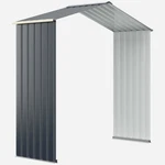 Patio Outdoor Garden Metal Storage Shed Extension Kit Heavy Duty W/7' Width. Fixed Price $69.99.
