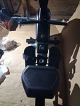 Echelon Magnetic Rowing Machine Black With Transportation Wheels. Fixed Price $250.00.