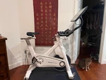 Myx Fitness Indoor Stationary Exercise Bike - White. Fixed Price $150.00.