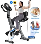 4IN1 Folding Exercise Bike Indoor Home Cycling Stationary Magnetic. Fixed Price $166.81.