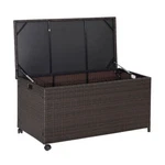 Outdoor Wicker Storage Box With Zippered LINER-50 Gallon Color: Brown Size:. Fixed Price $298.49.