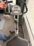Exerpeutic Upright Exercise Bike Lcd Display, Adjustable Seat, Gray/black. Fixed Price $65.50.