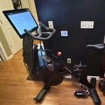 Peloton Aerobic Training Cycle Black Touchscreen Magnetic Resistance Bike. Fixed Price $450.00.