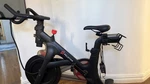 Peloton Exercise Bike Black Touchscreen Magnetic Resistance With Cycling Shoes. Fixed Price $850.00.