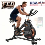 Yosuda Magnetic Exercise Bike, Indoor Cycling With Self-developed App 400LB. Fixed Price $399.99.