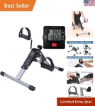 Brand New Foldable Under Desk Bike Portable Arm Leg Pedal Exerciser. Fixed Price $61.14.