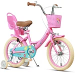 Glerc Maggie 16 Inch Girls Bike Princess Style Pink With Training Wheels. Fixed Price $209.99.