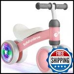 Colorful Lighting Baby Balance Bike Toys For 1 Year Old Girl Gifts,. Fixed Price $38.78.