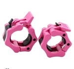 Clout Fitness Olympic Barbell Clamps Collars Quick Release Pink. Fixed Price $15.90.