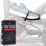 Dual Function Toe Cages For Peloton Bike - Convert Pedals Silver. Fixed Price $57.38.