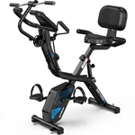 Pooboo Folding Exercise Bike With Hand Crank, Multifunctional Stationary -b. Fixed Price $413.07.