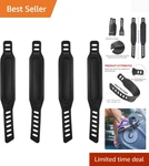 Modern Black Exercise Straps Perfect For Indoor Cycling Workouts, 1.7X12 Inch. Fixed Price $18.99.