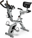 Pooboo Folding Exercise Bike, Foldable Upright Stationary Indoor Cycling M. Fixed Price $229.99.