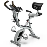 Pooboo Folding Exercise Bike, Foldable Fitness Stationary -grey. Fixed Price $356.97.