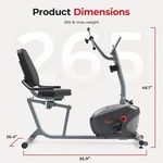 Smart Magnetic Recumbent Exercise Bike With Hand Cycle For Senior Adjustable. Fixed Price $399.98.