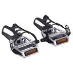 Bike Pedals With Clips And Straps For Outdoor Cycling Indoor Stationary .... Fixed Price $30.50.