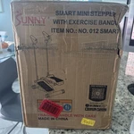 Sunny Health & Fitness Low Impact Mini Stepper With Exercise Bands No. 012SMART. Fixed Price $40.99.