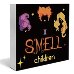 Halloween Decorations Smell Children Wooden Sign Witch Home.... Fixed Price $12.69.