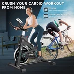 Pooboo D51807 Upright Exercise Bike Black Blue Brand New. Fixed Price $280.00.