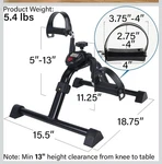 Vaunn M565N-ESBK-HCVM-V2 Medical Folding Pedal Exerciser With Electronic Display. Fixed Price $29.00.
