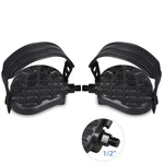 Drbike Stationary Pedals With Adjustable Strap/teo Clip - 1/2 Inch Spind.... Fixed Price $29.08.