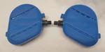 Monark Blue Bike Pedal Set For 818E Upright. Fixed Price $45.00.