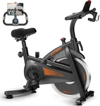 Cursor Fitness Recumbent Exercise Bike, Quiet Stationary - Black/orange. Fixed Price $281.55.