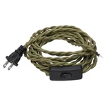 Uxcell 15FT 18/2 Cloth Covered Lamp Cord With Plug, 18AWG, Linen Color. Fixed Price $24.92.