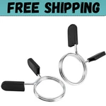 2 Pcs Barbell Weight Clips Clamps Inch For Olympic Spring Lock Collar. Fixed Price $7.35.