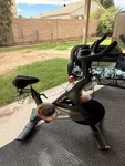 Peloton Exercise Bike Aerobic Training Cycle Touchscreen Monitor Black. Fixed Price $900.00.