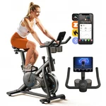 Merach Exercise Bike Indoor Cycling Stationary 300LBS App Courses Quiet Bel. Fixed Price $229.80.