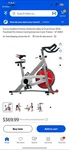 Exercise Indoor Cycling Sunny Health Fitness SF-B1110S. Fixed Price $120.00.