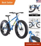 Mongoose Dolomite Men's Mountain Bike 26-INCH Fat Tires, 7 Speeds, Lightweight. Fixed Price $1009.99.