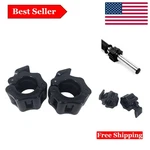 Hacuba Fitness 1" Barbell Clamps Secure & Quick-release Weight Plate Collars. Fixed Price $35.99.