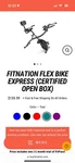 Fitnation Upright And Recumbent Flex Bike Express Black. Fixed Price $150.00.