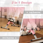 Goplus Mini Bike, Folding Under Desk Pedal Exerciser Lcd - Pink. Fixed Price $46.51.