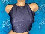 Peloton Slate Gray Rose Gold Metallic Splatter 160280 Racerback Sports Bra. Fixed Price $12.99.