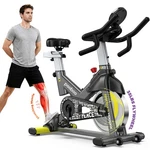 Exercise Bike Indoor Cycling Fitness Stationary Workout Yellow. Fixed Price $209.99.