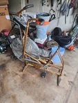Vintage Schwinn Air Dyne Dual Action Stationary Exercise Bike Gold. Fixed Price $600.00.