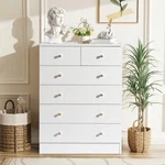 6 Drawer Wood Bedroom Dressers Clothes Organizer Anti-tipping Device. Fixed Price $93.99.