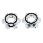 E-outstanding Barbells Hex Nut 2PCS 1NCH/25MM Spin Lock Collar Screws Silver. Fixed Price $17.84.