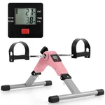 Goplus Mini Bike, Folding Under Desk Pedal Exerciser Lcd - Pink. Fixed Price $46.51.