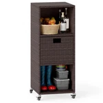 Outdoor Storage Cabinet With Drawer And 3 Shelves For Backyard. Fixed Price $136.48.